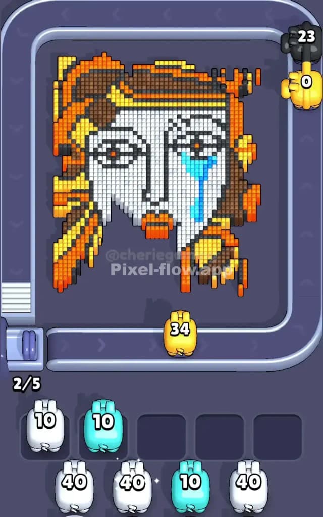 Pixel Flow Level 492 Solution 1