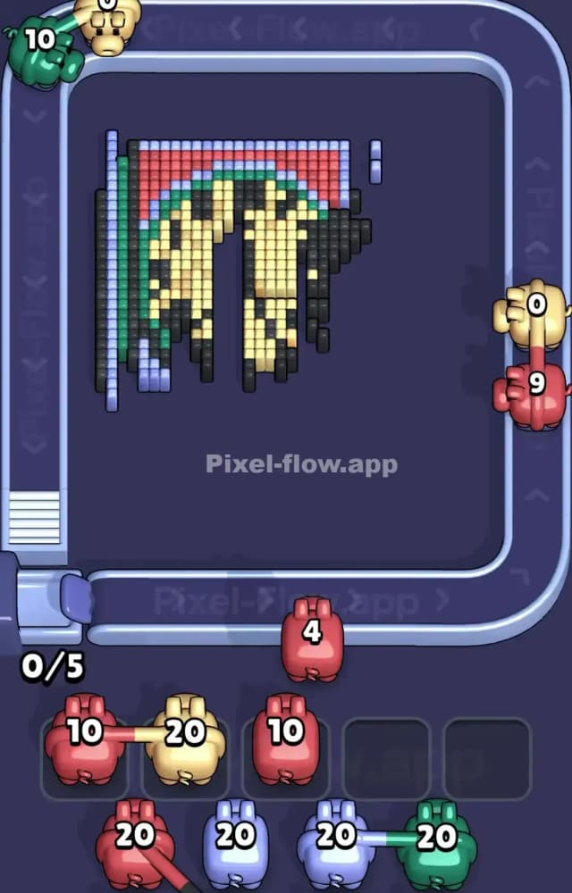 Pixel Flow Level 1592 Solution 2