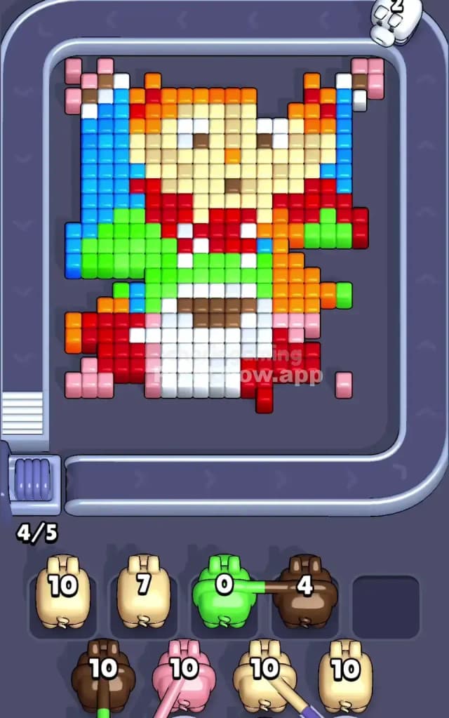 Pixel Flow Level 466 Solution 1