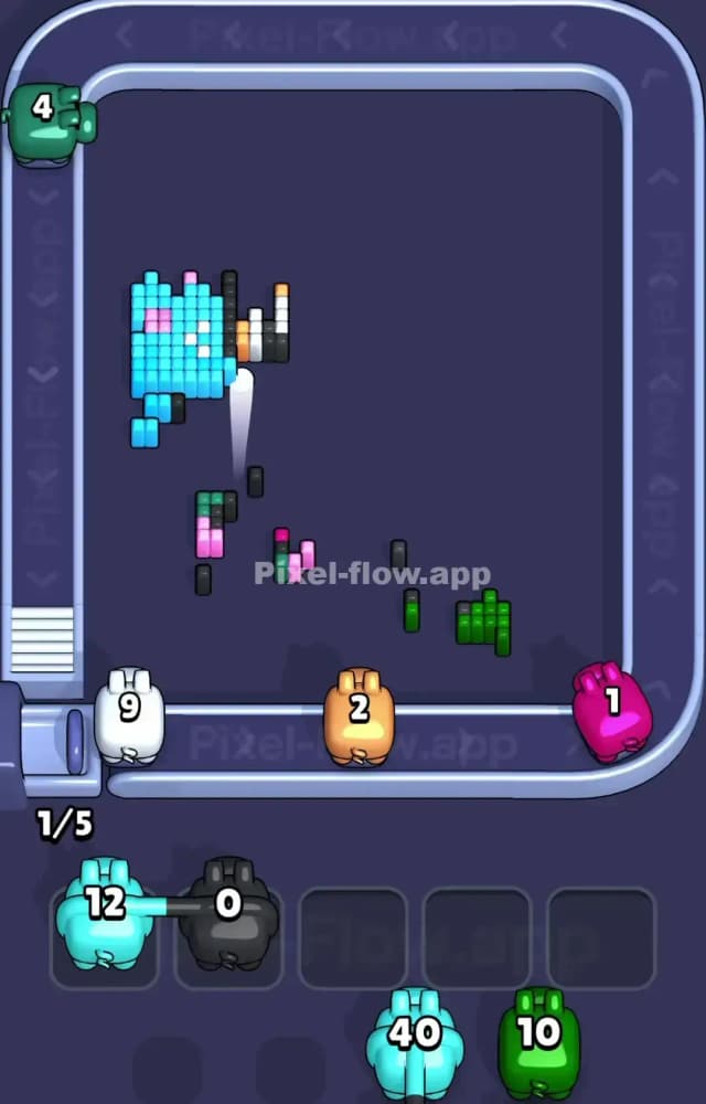 Pixel Flow Level 1389 Solution 3