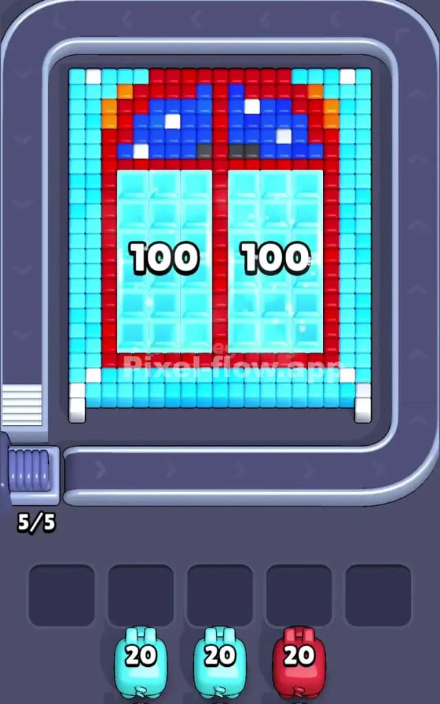 Pixel Flow Level 201 Gameplay