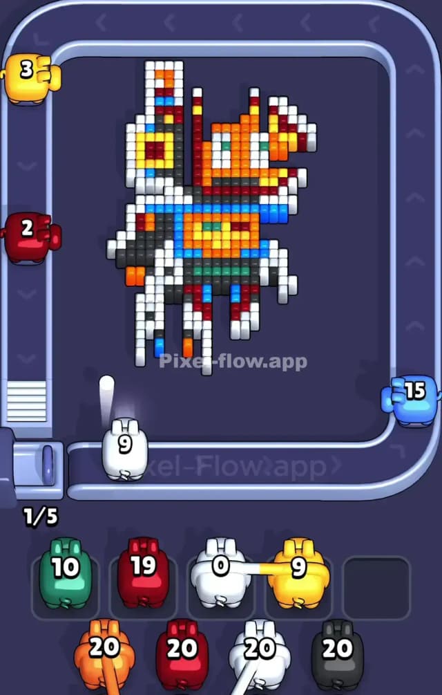 Pixel Flow Level 885 Solution 2