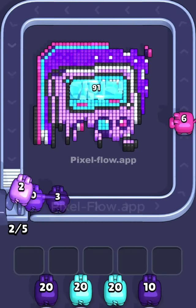 Pixel Flow Level 837 Solution 1