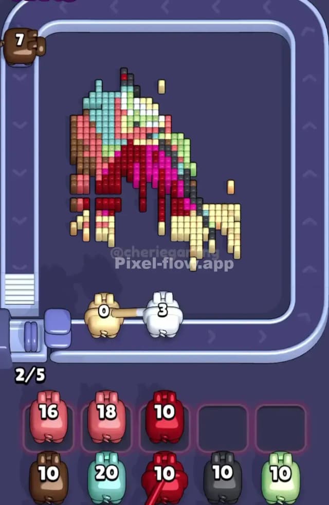 Pixel Flow Level 1744 Solution 2