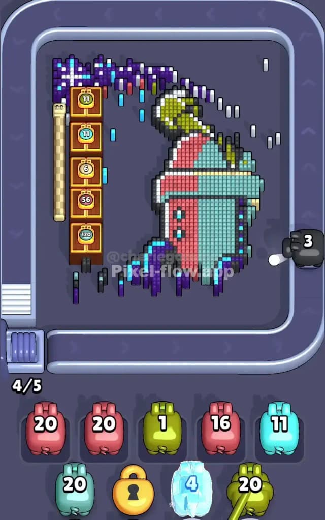 Pixel Flow Level 584 Solution 1