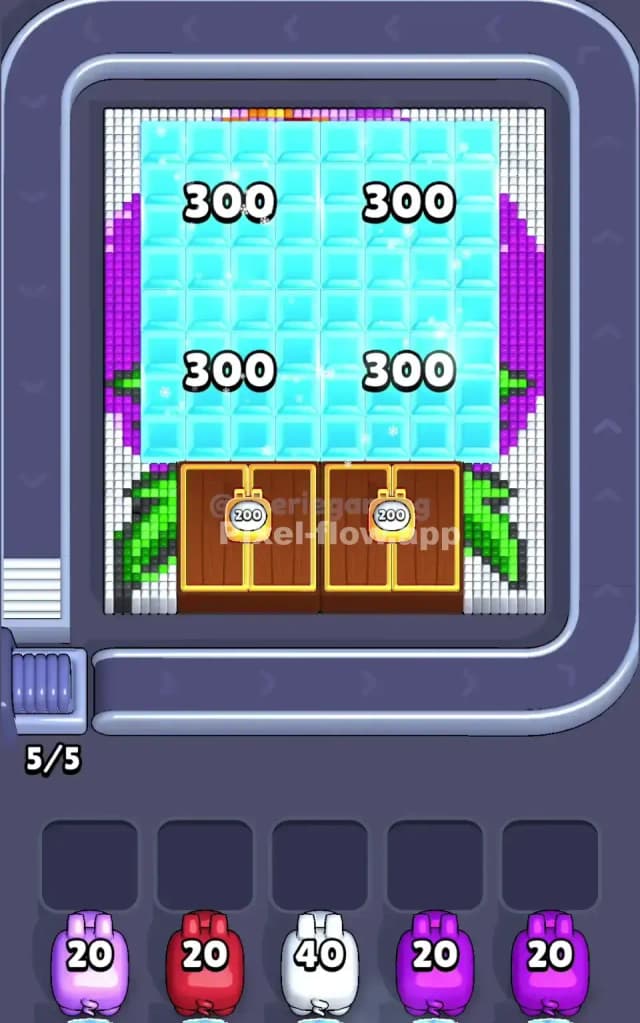 Pixel Flow Level 724 Gameplay