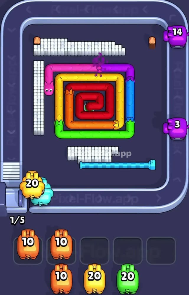 Pixel Flow Level 1312 Solution 2