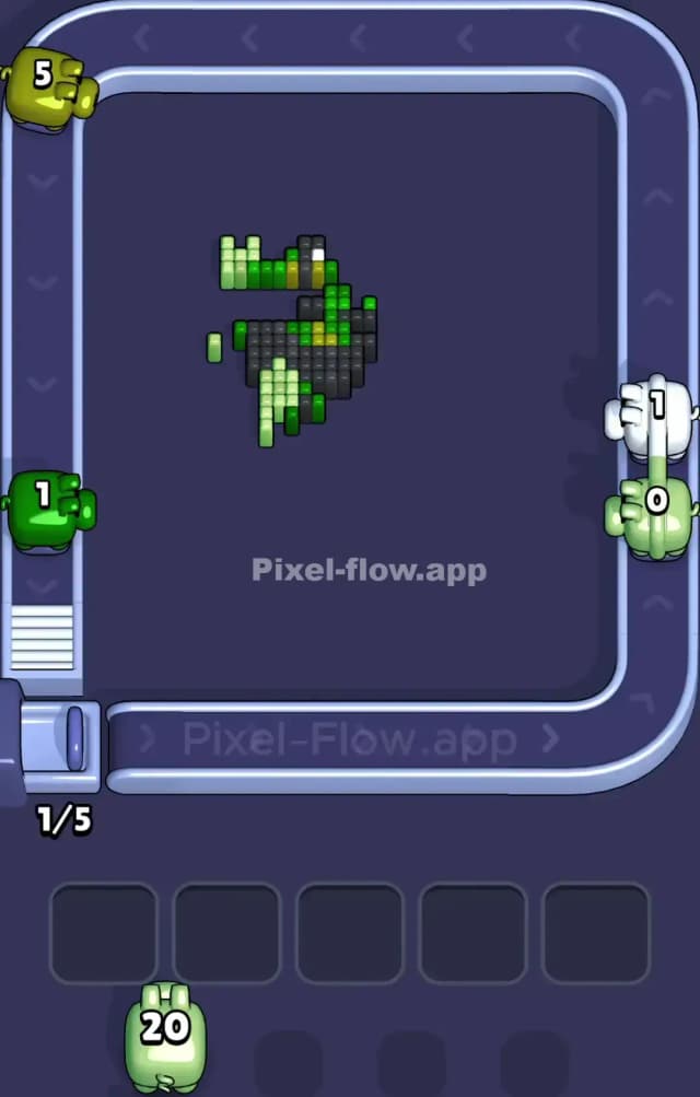 Pixel Flow Level 956 Solution 3