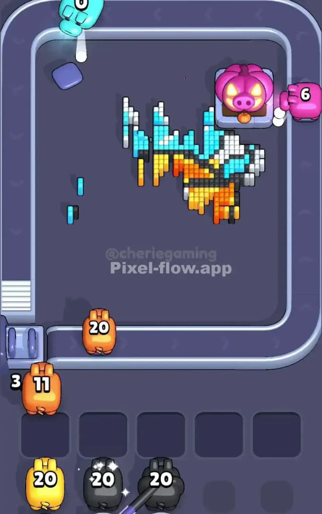 Pixel Flow Level 713 Solution 3
