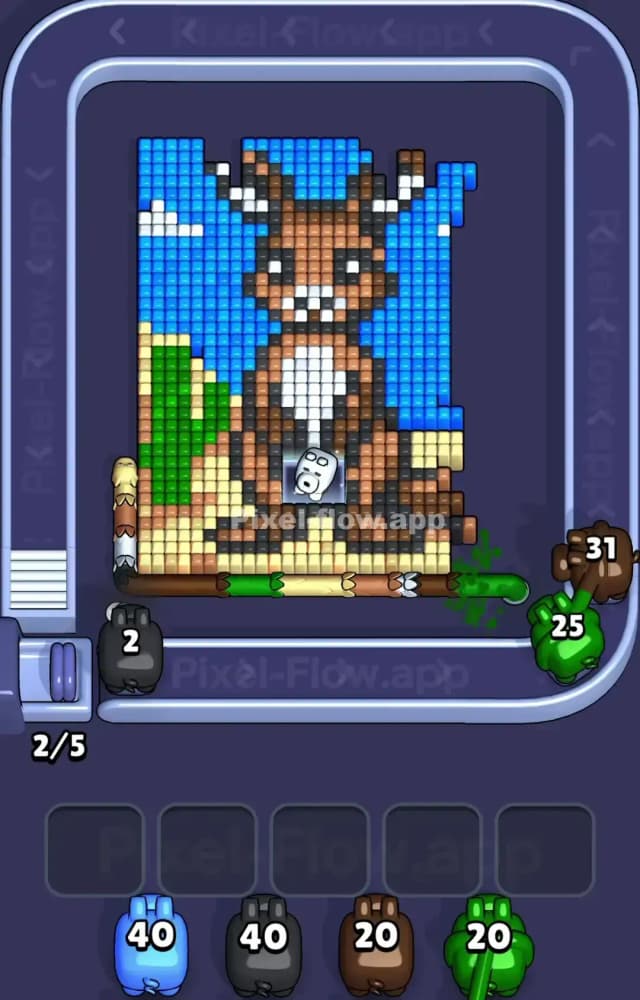 Pixel Flow Level 1191 Solution 1