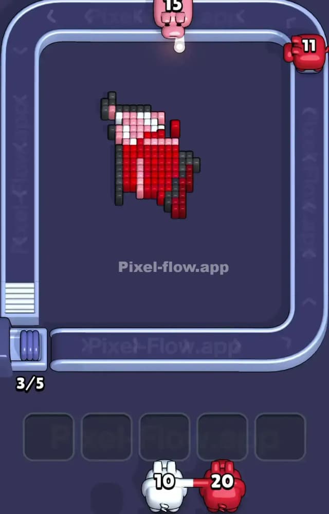 Pixel Flow Level 1241 Solution 3