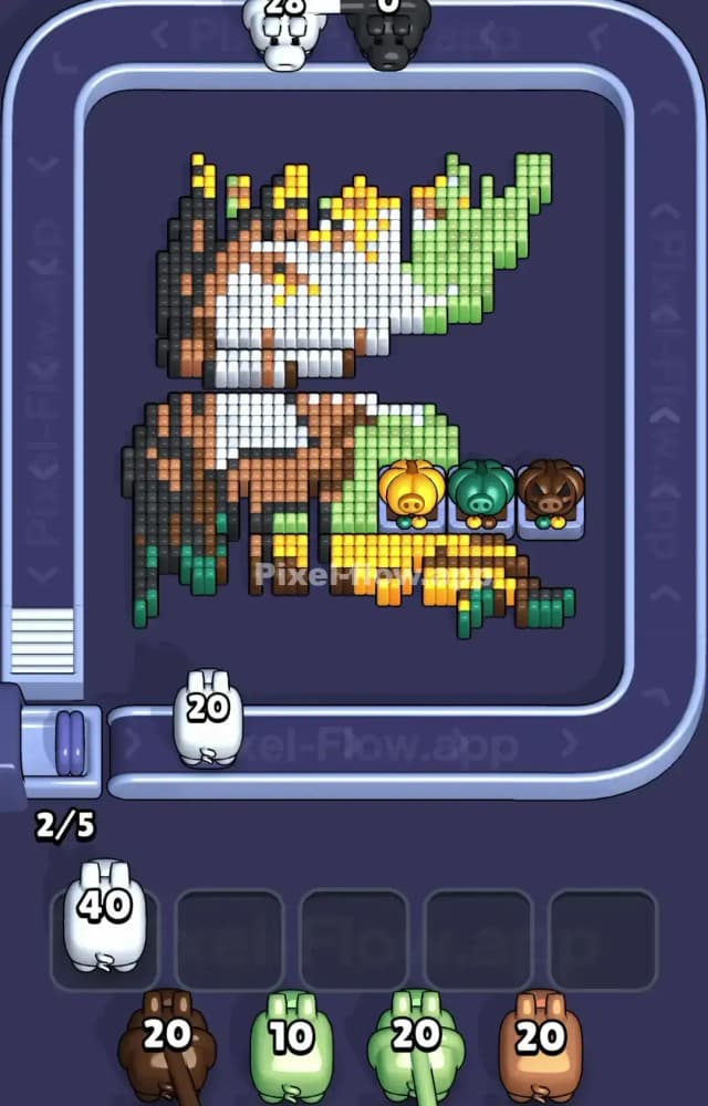 Pixel Flow Level 1299 Solution 2