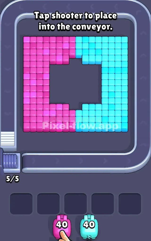 Pixel Flow Level 1 Gameplay