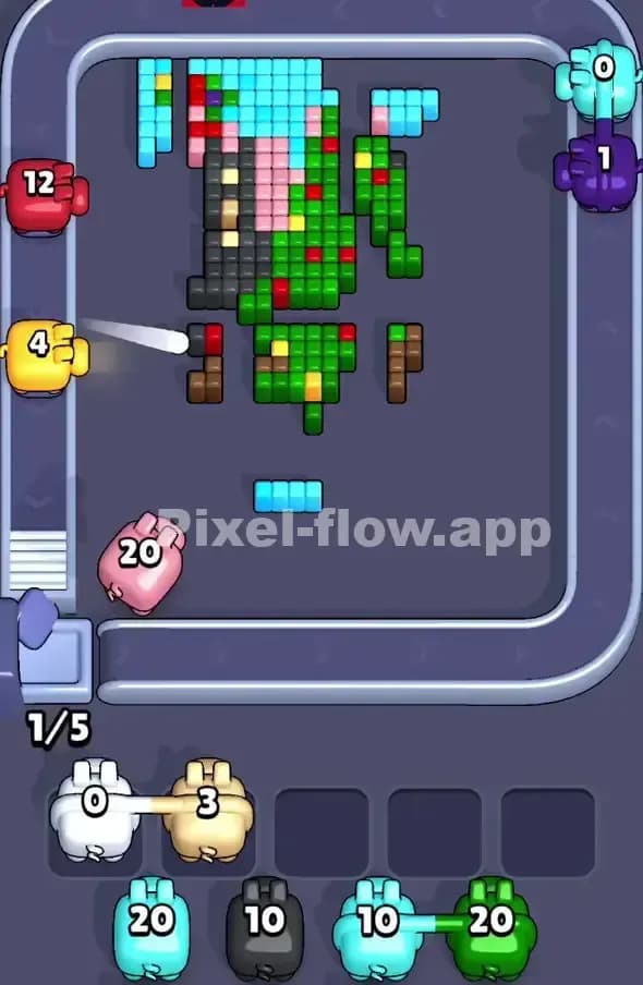 Pixel Flow Level 366 Solution 2
