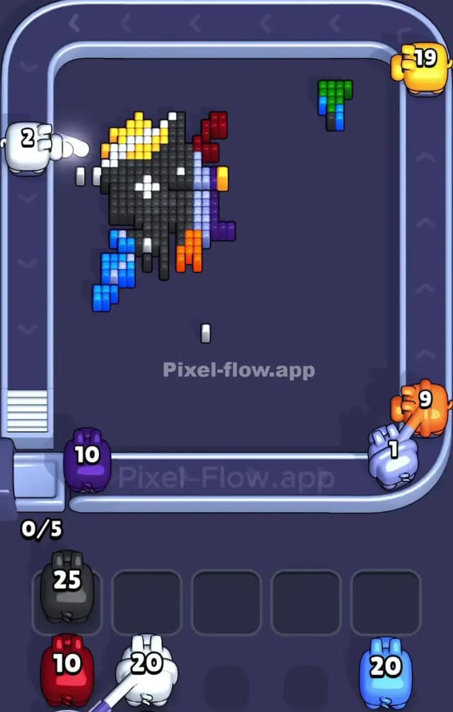 Pixel Flow Level 886 Solution 3