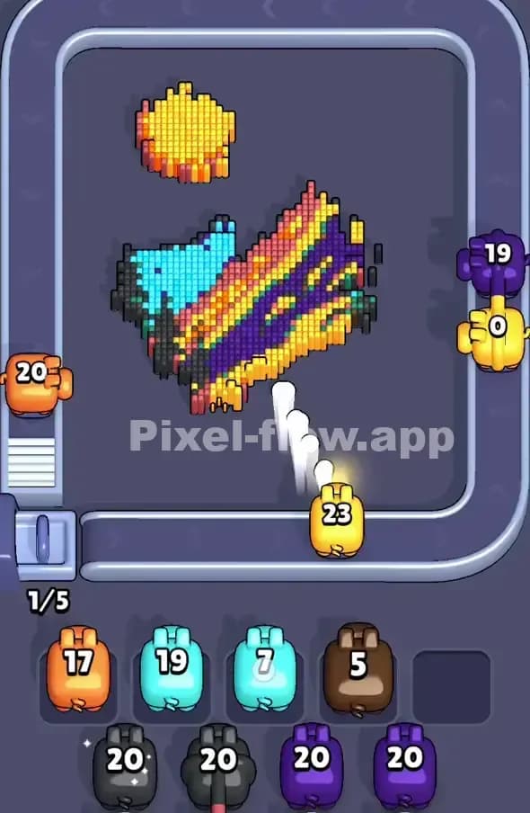 Pixel Flow Level 425 Solution 1