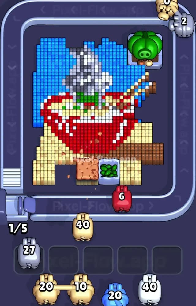 Pixel Flow Level 1247 Solution 1