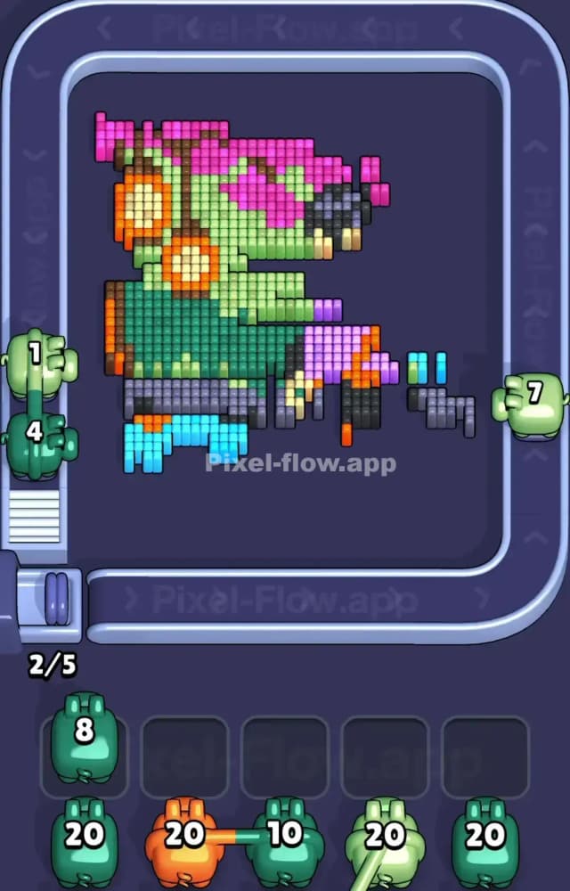 Pixel Flow Level 1346 Solution 2
