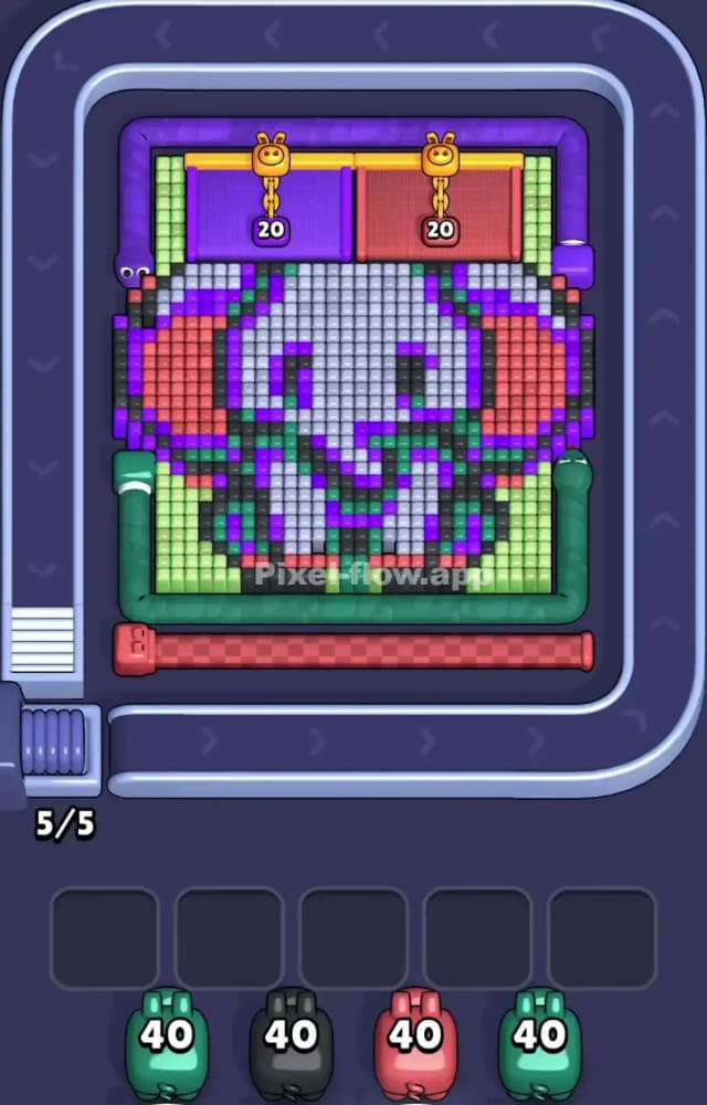 Pixel Flow Level 971 Gameplay