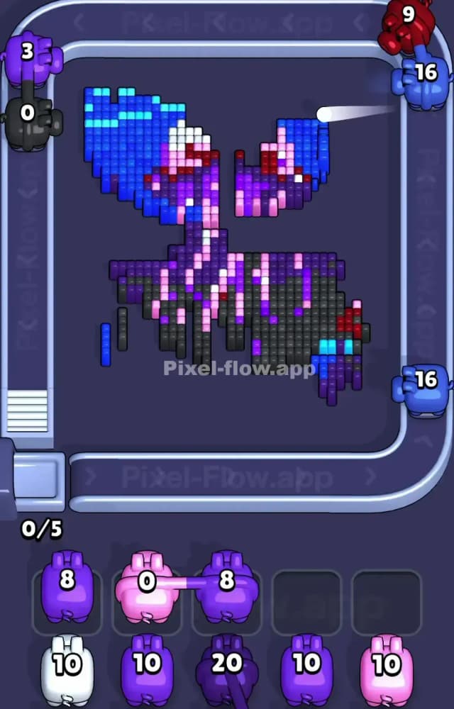 Pixel Flow Level 1360 Solution 2