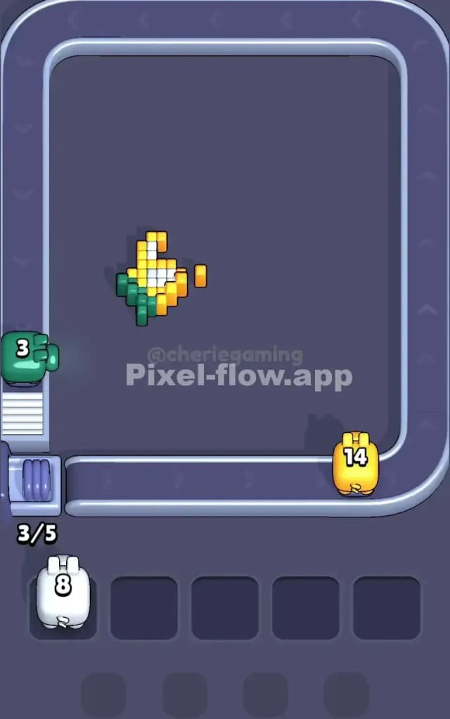 Pixel Flow Level 20 Solution 3
