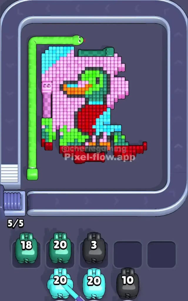 Pixel Flow Level 668 Solution 1