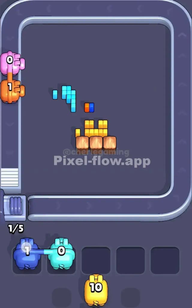 Pixel Flow Level 166 Solution 3