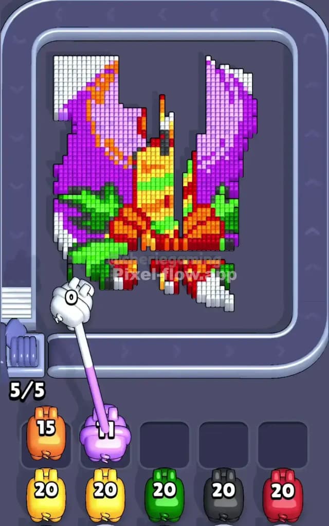 Pixel Flow Level 724 Solution 2