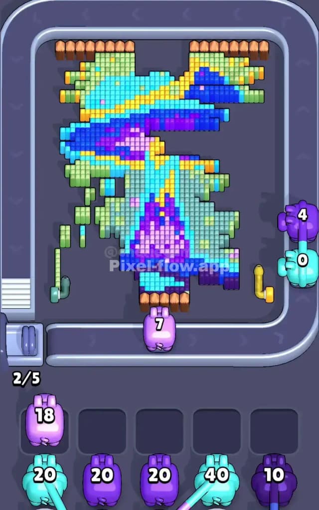 Pixel Flow Level 610 Solution 2