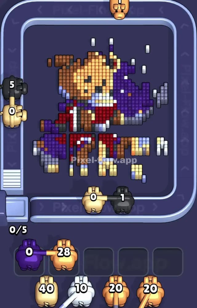 Pixel Flow Level 1380 Solution 2