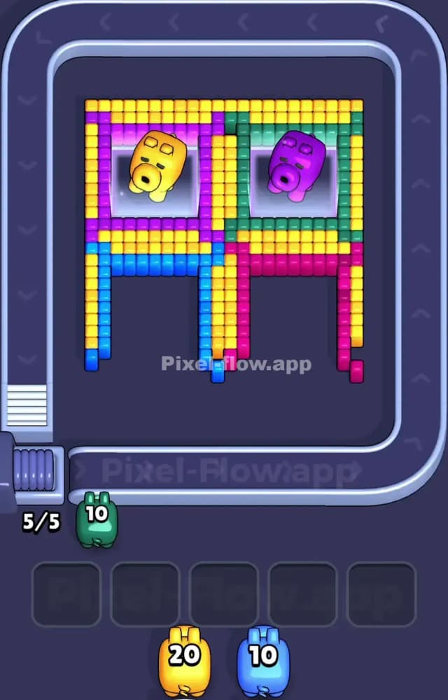 Pixel Flow Level 1001 Solution 2