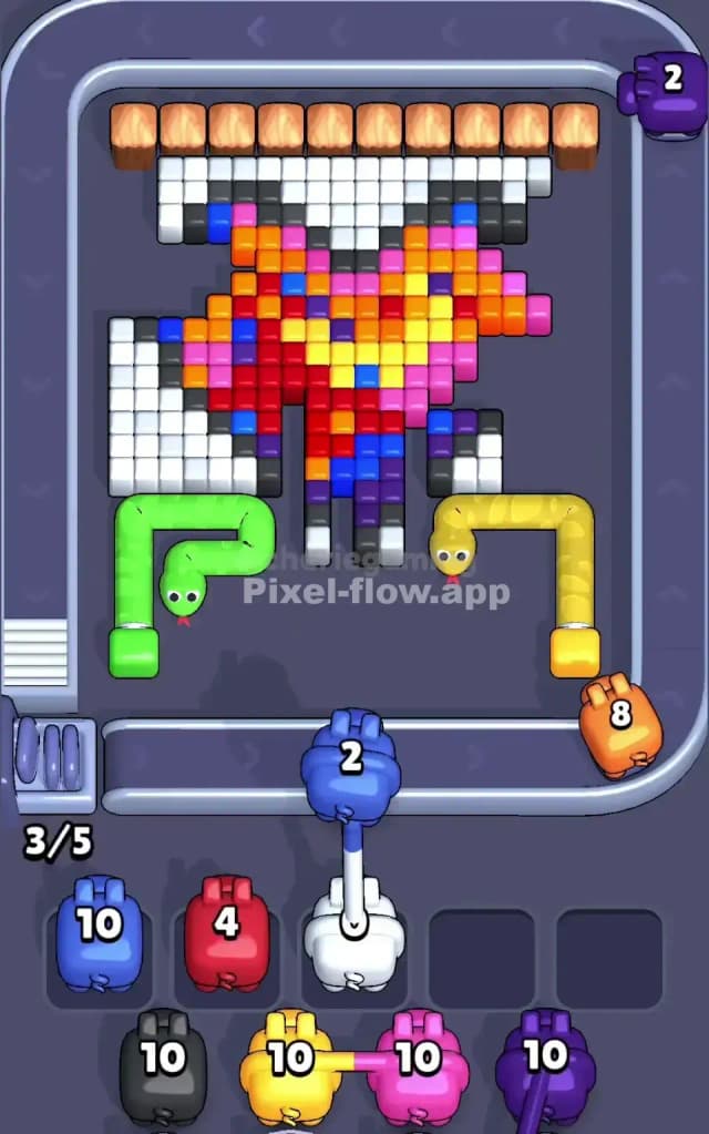 Pixel Flow Level 313 Solution 1