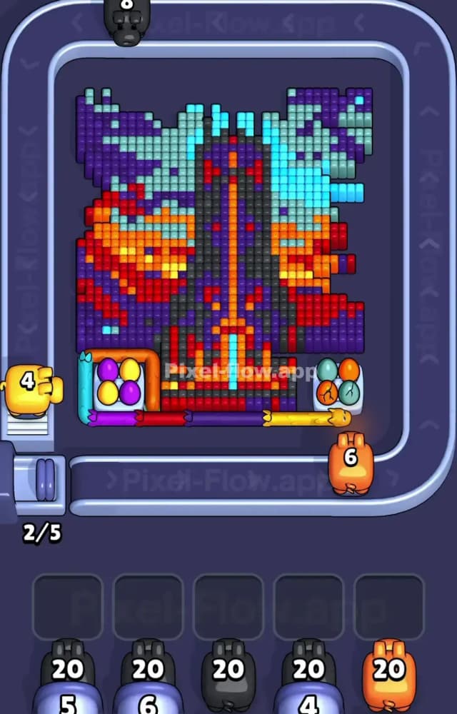 Pixel Flow Level 1108 Solution 1