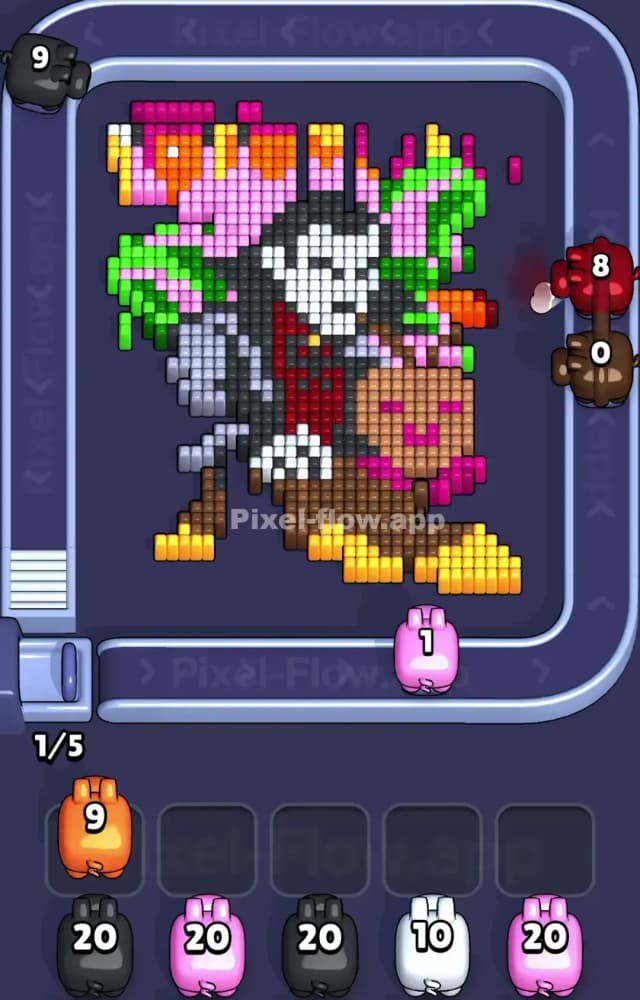 Pixel Flow Level 1133 Solution 1