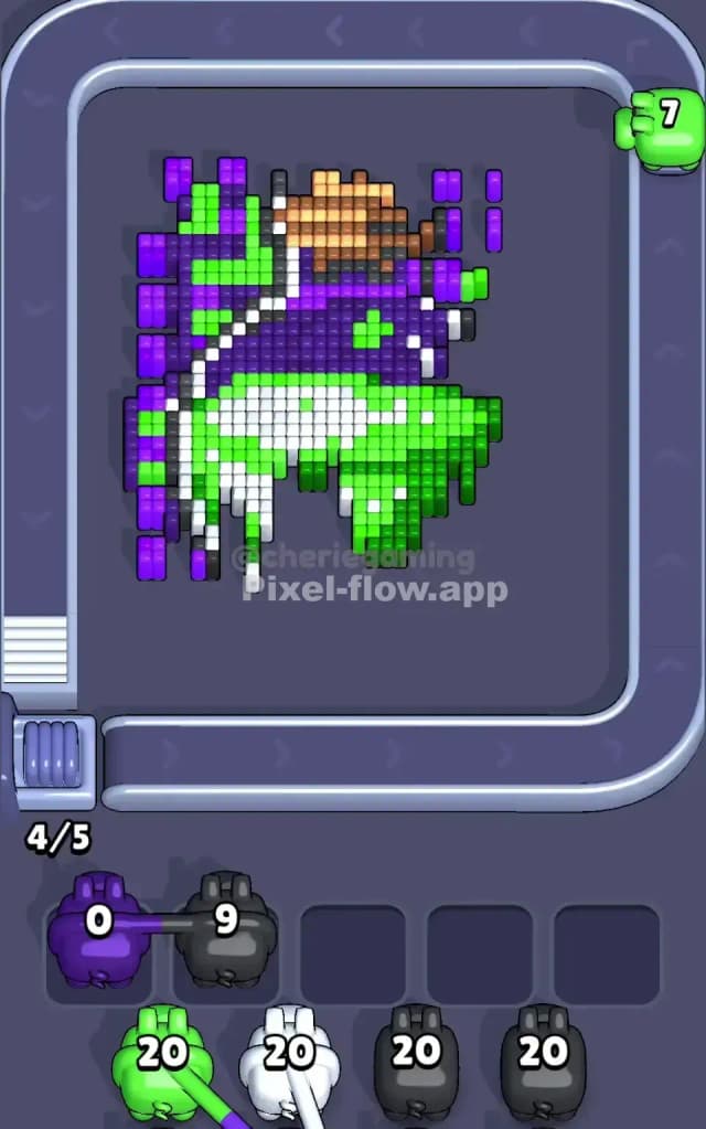 Pixel Flow Level 606 Solution 2