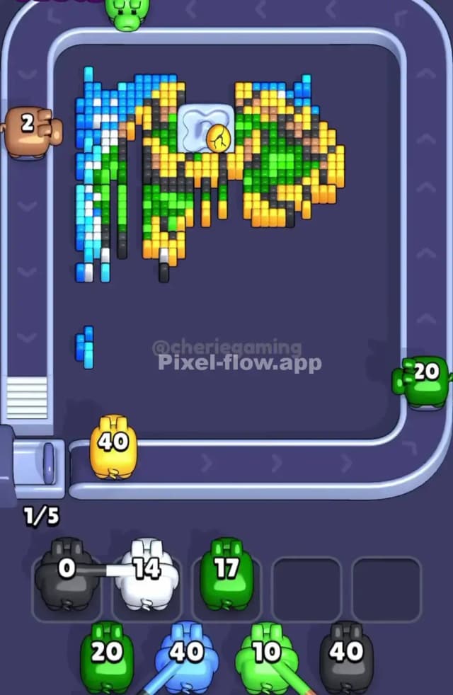 Pixel Flow Level 1643 Solution 2