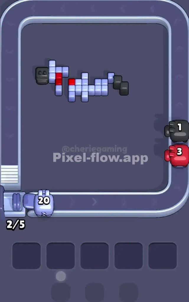 Pixel Flow Level 67 Solution 3