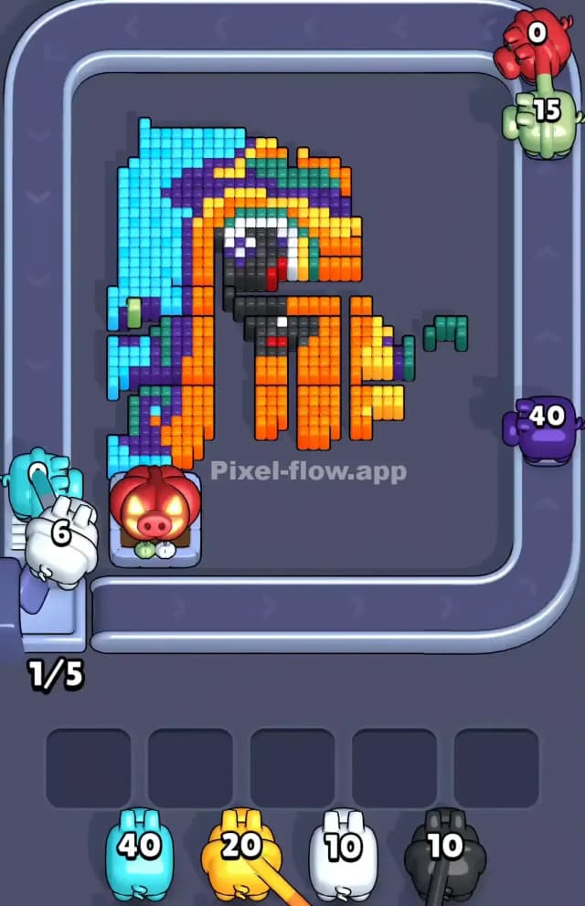 Pixel Flow Pumpkin Monster Level Solution 2