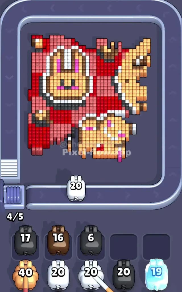 Pixel Flow Biscuits Level Solution 1