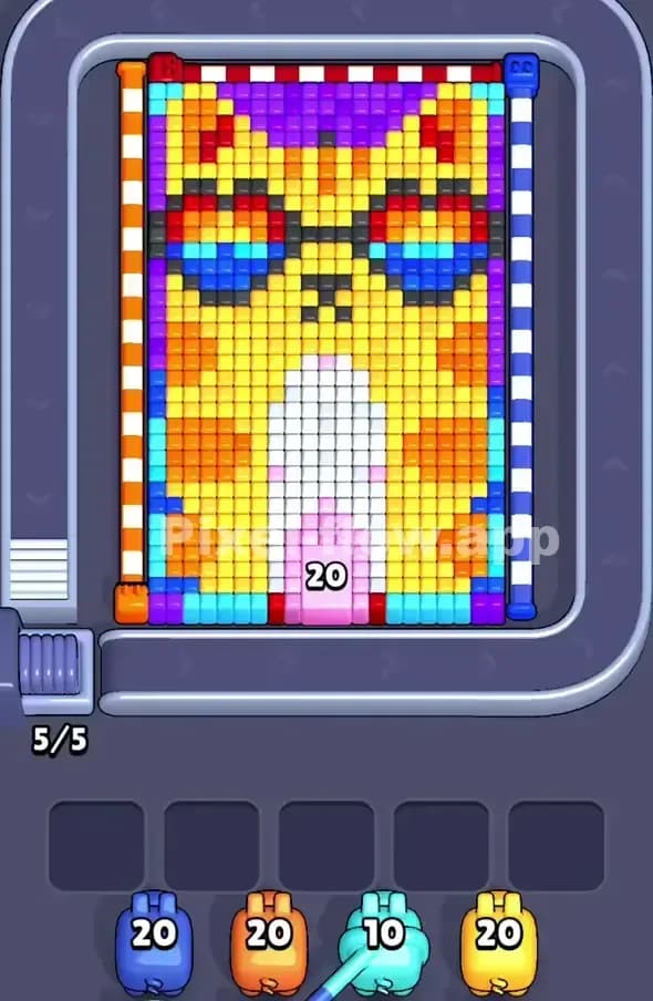 Pixel Flow Level 393 Screenshot
