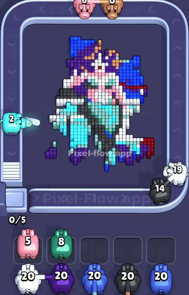 Pixel Flow Level 1075 Solution 2