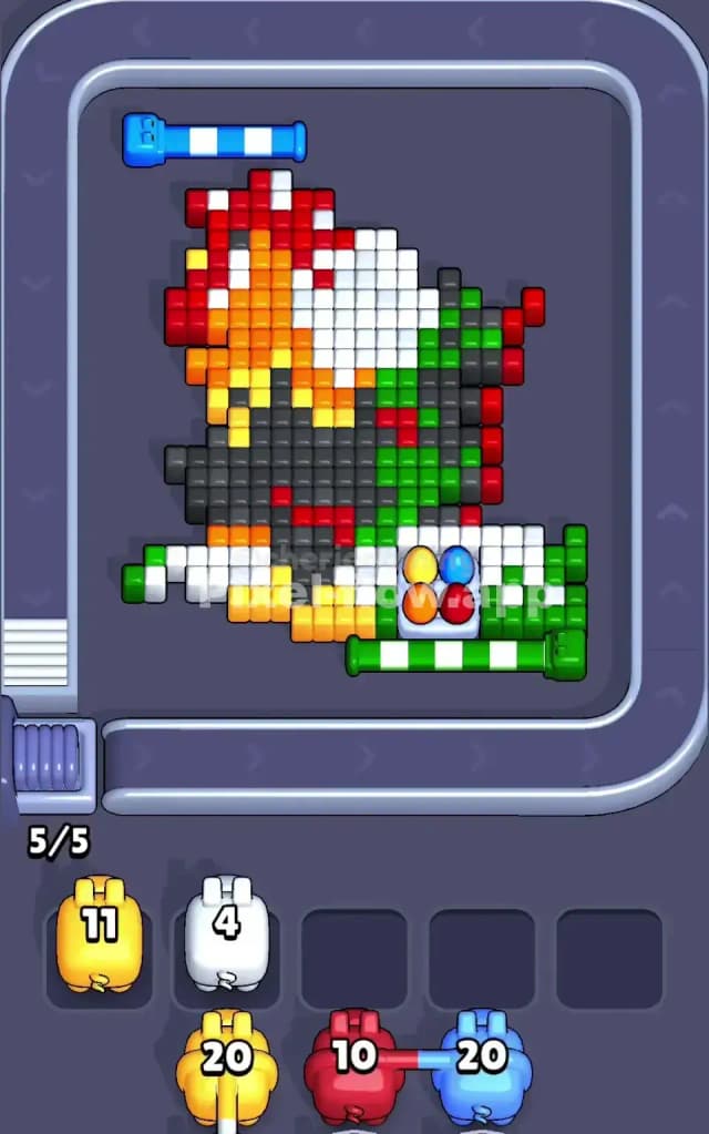 Pixel Flow Level 197 Solution 1