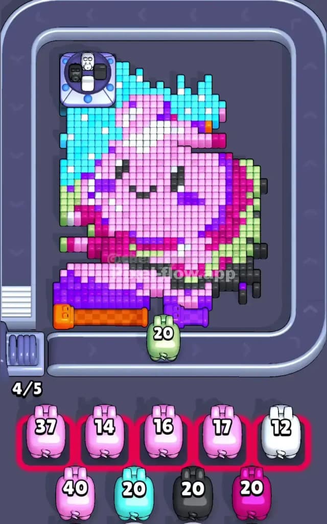 Pixel Flow Level 695 Solution 1