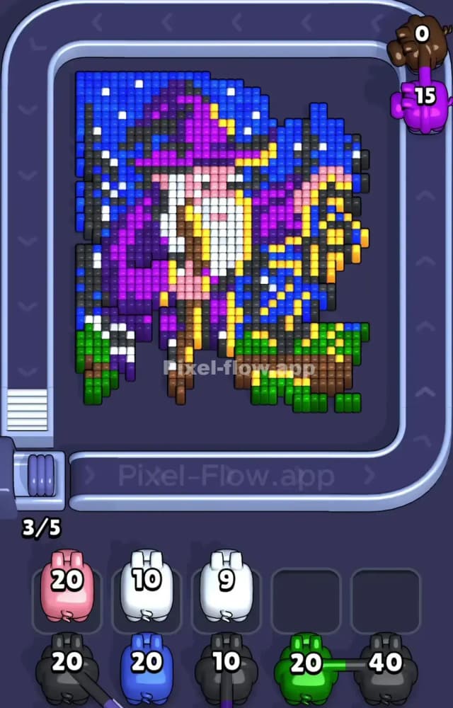 Pixel Flow Level 989 Solution 1