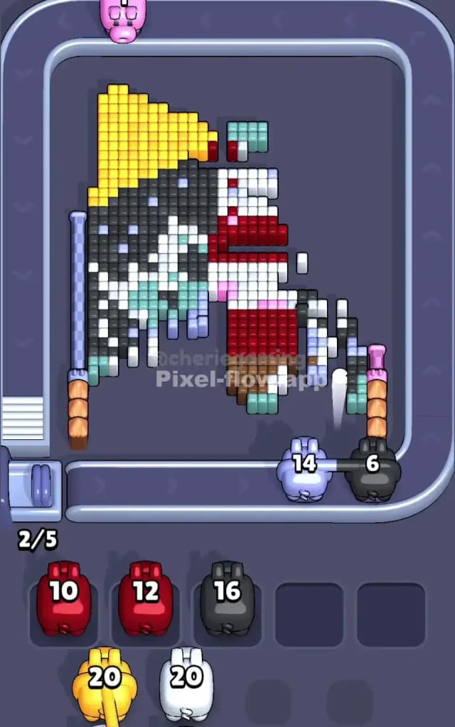 Pixel Flow Level 532 Solution 2