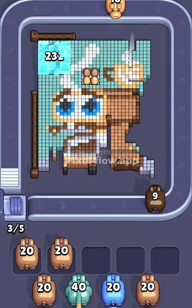 Pixel Flow Level 754 Solution 1