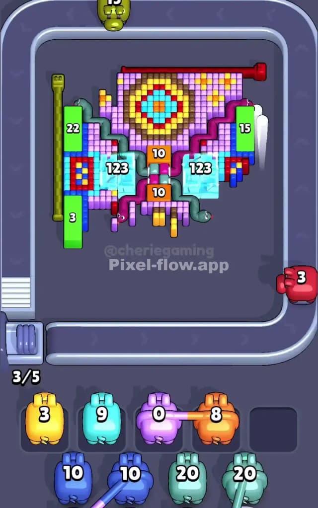 Pixel Flow Level 727 Solution 2