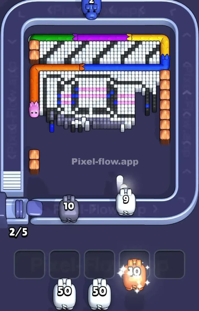 Pixel Flow Level 1102 Solution 2