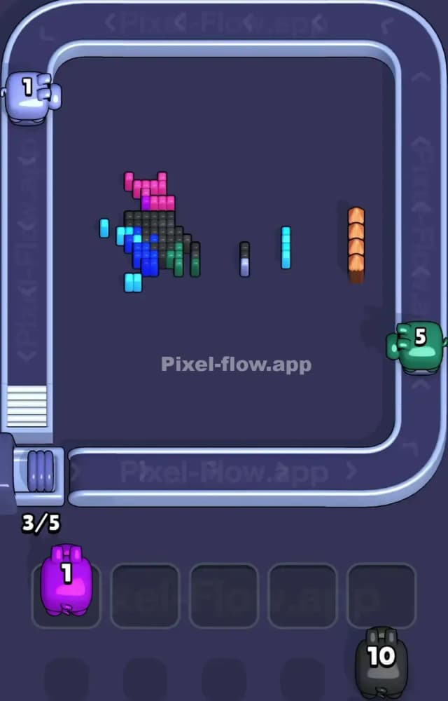 Pixel Flow Level 1137 Solution 3