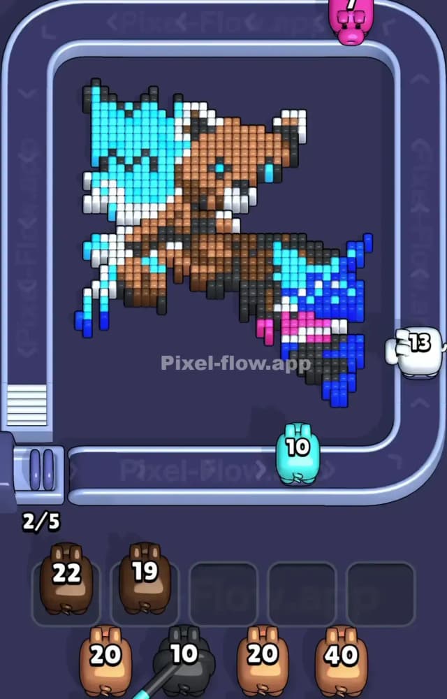 Pixel Flow Level 1378 Solution 2